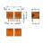 MCS MINI Вилка THT; 1.0 x 1.0 mm solder pin; угловые; 100% защита от неправильного подсоединения; Шаг контактов 3,81 мм; 2-пол.; оранжевые Wago 734-262 - MCS MINI Вилка THT; 1.0 x 1.0 mm solder pin; угловые; 100% защита от неправильного подсоединения; Шаг контактов 3,81 мм; 2-пол.; оранжевые Wago 734-262