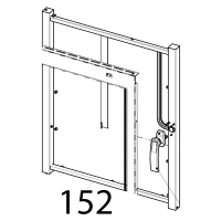 Ovens door frame Tecnoinox EFC06M
