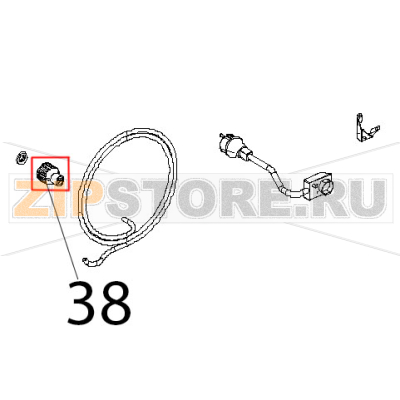 Raccordo 3/4 femm., j. guest, Ø: 8 Unox XVC 104 Raccordo 3/4 femm., j. guest, Ø: 8 Unox XVC 104Запчасть на деталировке под номером: 38