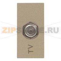 Розетка TV, шампань ABB 2CLA215000N1901