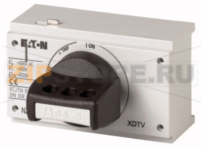 Рукоятка поворотная, запираемая на ручке, размер 1 Eaton NZM1-XDTV 