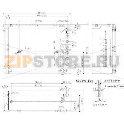 Преобразователь AC/DC, 2.2 A, 50 W, 26.4 V/DC Traco Power TXM 050-124 