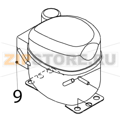 Bracket for capacitor Hoshizaki IM-65NE Bracket for capacitor Hoshizaki IM-65NEЗапчасть на деталировке под номером: 9