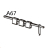 TPH Pressure shaft, tph & leverhook assembly Godex EZ-6200 plus