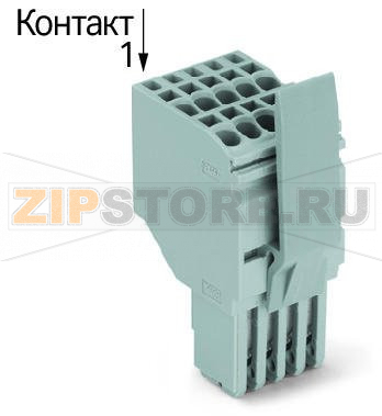 2-проводная розетка; Фиксирующий рычаг; 1,5; 12-пол.; 1,50 mm; серые Wago 2020-212/125-000 