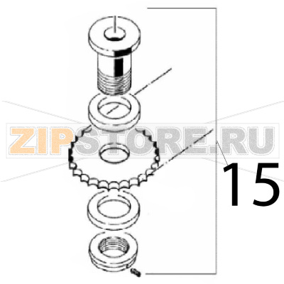 Torque limiter Angelo Po C165D Torque limiter Angelo Po C165DЗапчасть на деталировке под номером: 15