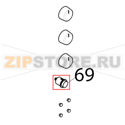 Pulsante bipolare 16 A Tecnoeka KF 981 UD Pulsante bipolare 16 A Tecnoeka KF 981 UDЗапчасть на деталировке под номером: 69