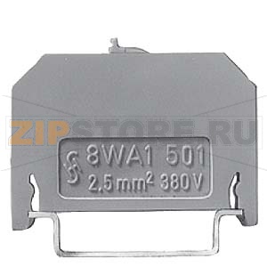 КЛЕММА ИЗОЛИРОВАННАЯ РАЗМЕР 2,5  6ММ ВИНТОВОЕ ПОДСОЕДИНЕНИЕ Siemens 8WA1501 