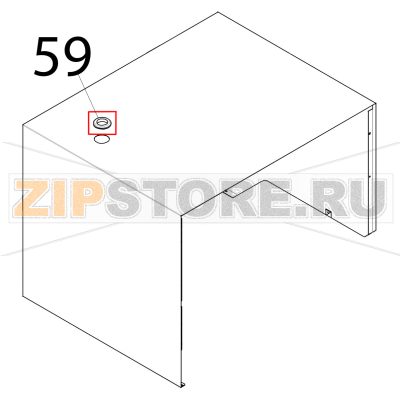 Gommino passacavo Ø: 32 mm Tecnoeka KF 966 D AL UD Gommino passacavo Ø: 32 mm Tecnoeka KF 966 D AL UDЗапчасть на деталировке под номером: 59