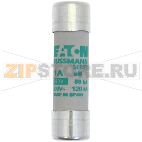 Предохранитель, 6 A, AC 690 В, 80 кА, 14x51 мм, aM, IEC Eaton CYLINDRICAL FUSE 14x51 6A AM 690V 