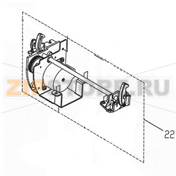 Двигатель шаговый в сборе TSC TDP-245 Двигатель шаговый для принтера TSC TDP-245 в сбореЗапчасть на сборочном чертеже под номером:  22Количество запчастей в комплекте: 1Название запчасти TSC на английском языке: STEPPING MOTOR ASS’Y
