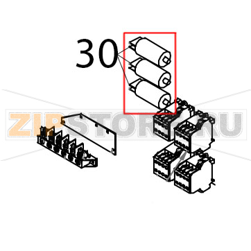 Condensatore 6.3 μF Tecnoeka KF 1010 A UD Condensatore 6.3 μF Tecnoeka KF 1010 A UDЗапчасть на деталировке под номером: 30