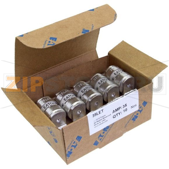 Предохранитель, 35 A, AC 240 В, DC 150 В, 200 кА, BS88, 18x56 мм, aR, BS Eaton 35A 240V AC BS88 F 