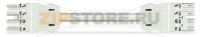 pre-assembled interconnecting cable; B2ca; Socket/plug; 4-pole; Cod. A; H05Z1Z1-F 4G 1.5 mm; 5 m; 1,50 mm; white Wago 771-9294/016-502