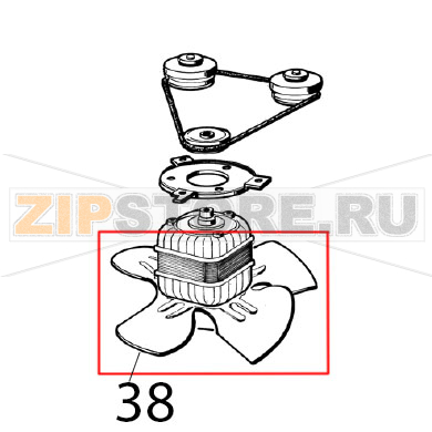 Fan Ugolini Arctic Compact 8/1 Fan Ugolini Arctic Compact 8/1Запчасть на деталировке под номером: 38