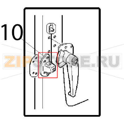 Lock unit Angelo Po FM1221E1 Lock unit Angelo Po FM1221E1Запчасть на деталировке под номером: 10