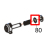 Graphite washer, Φ5.2*Φ8.0*0.25tmm Godex EZ-1305