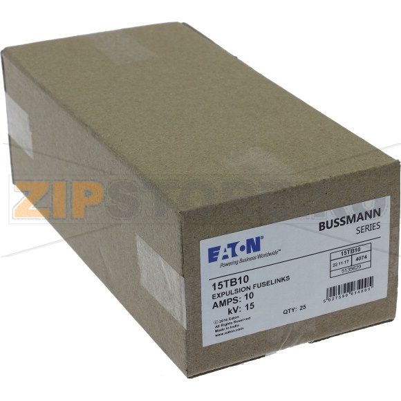Предохранитель выхлопной, 1 A, AC 15 kV, 8 кА, 533 мм, ANSI Eaton 15KV 1 AMP EXPULSION LINK 