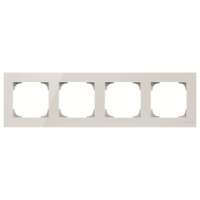 Рамка четырехместная, белое стекло ABB 2CLA857400A3001