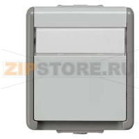 DELTA FLACHE РОЗЕТКА SCHUKO С КРЫШКОЙ 10A DC/16А AC 250В IP44 НАВЕСНОГО МОНТАЖА БРЫЗГОЗАЩИЩЕННАЯ С ПОЛЕМ ДЛЯ НАДПИСИ Siemens 5UB4713