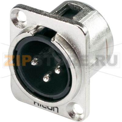 Разъем встроенный XLR с D-образным фланцем Hicon HI-X3DM 