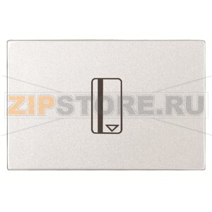 Механизм карточного выключателя с накладкой, двухмодульный, альпийский белый ABB 2CLA221410N1101 