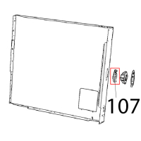 CT BT Door spring latch cover Unox XVC 205E