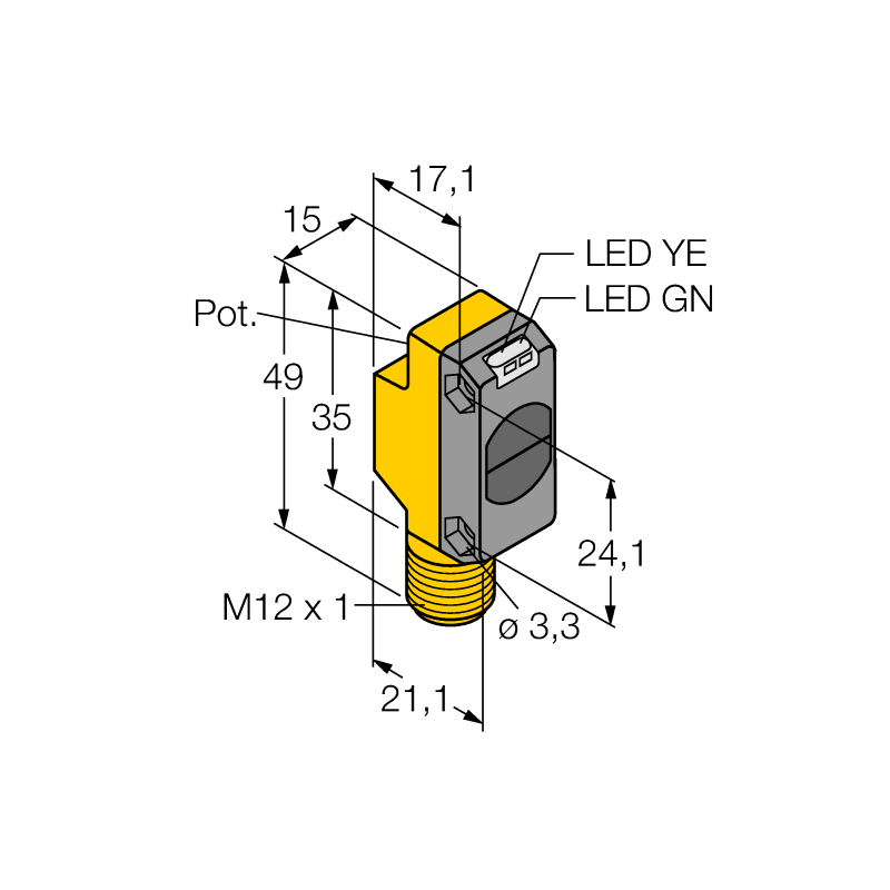 Датчик фотоэлектрический Turck QS18VP6WQ8 