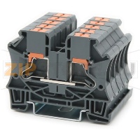 Клемма проходная Push-in, серая CHIKU RPI 6