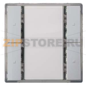 Клавиша, двойная, без светодиода состояния, алюминиевый металлик Siemens 5WG1222-2DB32 