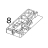Sensor case Toshiba TEC B-852-TS22-QP-R