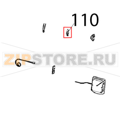 Coperchio scrocco maniglia CT, BT Unox XVC 1005EP Coperchio scrocco maniglia CT, BT Unox XVC 1005EPЗапчасть на деталировке под номером: 110