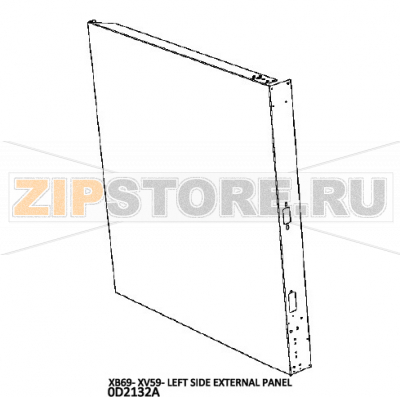 XB69- XV59- Left side external panel Unox XV 593 XB69- XV59- Left side external panel Unox XV 593Запчасть на деталировке под номером: 100Название запчасти на английском языке: XB69- XV59- Left side external panel Unox XV 593