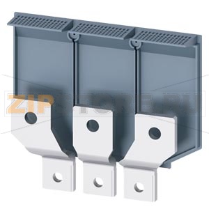 FRONT BUS CONNECTORS OFFSET 3 PCS ACCESSORY FOR: 3VA5/6 400/600 Siemens 3VA9473-0QC00 