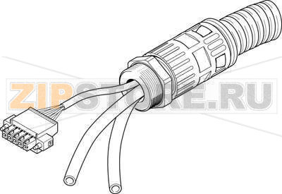 Кабель соединительный Festo NHSB-A1-5-BLG5-LE5-PU8-2XBB 
