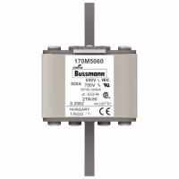 Предохранитель, 500 A, AC 690 В, 200 кА, 2, 61x75x108 мм, aR, DIN, IEC Eaton FUSE 500A 690V 2TN
