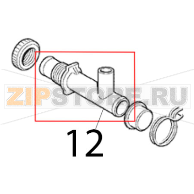 T-Stück Scotsman EC 126 AS T-Stück Scotsman EC 126 ASЗапчасть на деталировке под номером: 12