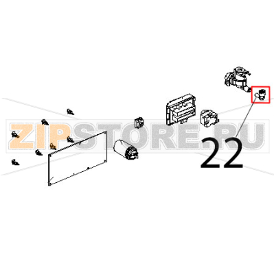 Raccordo a gomito con J. guest codolo D8-8 Unox XF 188 Raccordo a gomito con J. guest codolo D8-8 Unox XF 188Запчасть на деталировке под номером: 22