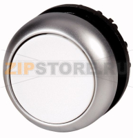 Головка кнопки без фиксации, белая Eaton M22-D-W