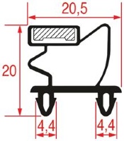 GUARNIZIONE AD INCASTRO 790x595 mm