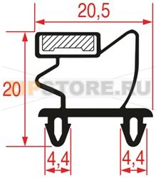 GUARNIZIONE AD INCASTRO 790x595 mm 