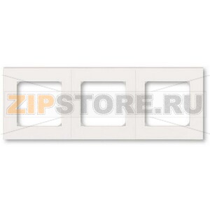Рамка трехместная, жемчуг/ледяной ABB 2CHH015030A6068 