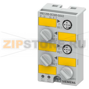 SLAVE 1: ASISAFE КОМПАКТН. МОДУЛЬ K45F, IP67, DIGITAL, 4F-DI, 4 X SAFE INPUT CAT. 1/2 OR 2 X SAFE INPUT CAT. 3/4 (CAT.: SAFETY CATEGORY ACCORDING ДО EN 954-1), 4 X M12 SOCKET. MODULE USES 2 AS-I ADDRESSES. MODULE IS ASSIGNED ДО 2 AS-I ADDRESSES. MOUNTING 