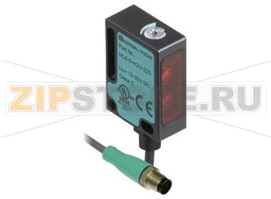 Диффузный датчик Convergent mode sensor ML8-8-HGU-220-RT/103/115b Pepperl+Fuchs Описание оборудованияConvergent mode sensor, 220 mm adjustable detection range, red light, light on, PNP output, fixed cable with M12 plug