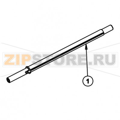 Вал фрикционный 4&quot; Datamax A-4310 Mark II RH Вал фрикционный 4" Datamax A-4310 Mark II RHНазвание запчасти Datamax на английском языке: SHAFT FRICTION 4" 