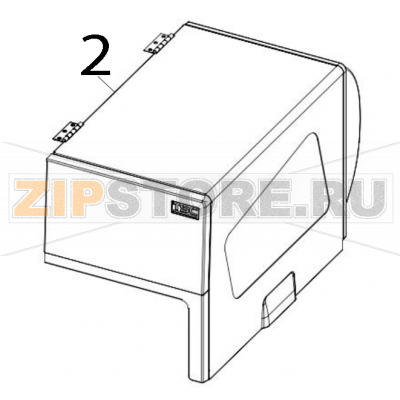 Media cover assembly TSC MH261T Media cover assembly TSC MH261TЗапчасть на деталировке под номером: 2