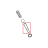 Tube for counter piston brew unit S0053 Saeco Syntia Cappuccino