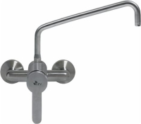 WALL-MOUNTED MIXER TAP 2-HOLE ST./STEEL