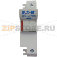 Держатель предохранителя, 125 A, AC 690 В, 22x58 мм, 1P, IEC UL Eaton 1P 22x58 Fuse Holder