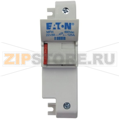 Держатель предохранителя, 125 A, AC 690 В, 22x58 мм, 1P, IEC UL Eaton 1P 22x58 Fuse Holder 